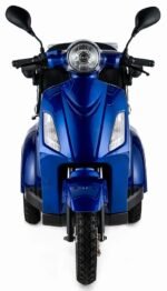 VELECO ZT15 3-Rad Seniorenmobil, elektromagnetische Bremse, Digitaltacho, Stauraum, komplett montiert, Blau – Bild 2