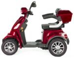 VELECO FASTER Seniorenmobil 4-Rad, Lithium-Ionen-Akku, ElektroRoller, Rot – Bild 3