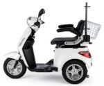 VELECO ZT15 3-Rad Seniorenmobil, elektromagnetische Bremse, Digitaltacho, Stauraum, komplett montiert, Weiß – Bild 8