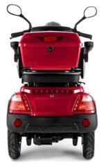VELECO FASTER Seniorenmobil 4-Rad, Lithium-Ionen-Akku, ElektroRoller, Rot – Bild 4