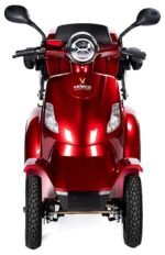 VELECO FASTER Seniorenmobil 4-Rad, Lithium-Ionen-Akku, ElektroRoller, Rot – Bild 2