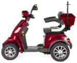 VELECO FASTER Seniorenmobil 4-Rad, Lithium-Ionen-Akku, ElektroRoller, Rot – Bild 7