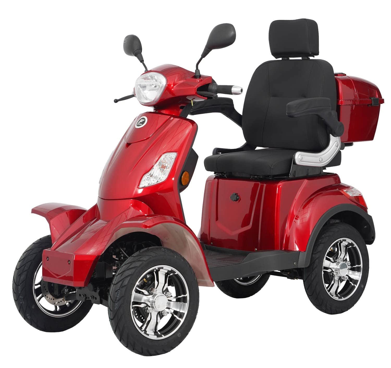 616Hgk7DQRL VITA CARE 4000 Li Seniorenmobil, 25 km/h, bis 50 km Reichweite, Lithium-Ionen-Akku, 4-Rad, Straßenzulassung, Rot – Bild 1