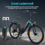 nakxus 26T1-PRO E-Bike 26 Zoll, 36V 18,2Ah Akku, 250W, 7-Gang, 90–130 km Reichweite, LCD-Display – Bild 4