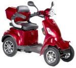 VELECO FASTER Seniorenmobil 4-Rad, Lithium-Ionen-Akku, ElektroRoller, Rot – Bild 6