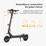 Ausom L1 E-Scooter mit ABE, 500W, bis 90 km Reichweite, 20 km/h, Dual-Federung & Scheibenbremsen – Bild 8