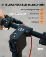 E-Scooter mit Straßenzulassung, 10", 20 km/h, bis 32 km Reichweite, Blinker, App, Federung & Dual-Bremssystem – Bild 4