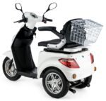 VELECO ZT15 3-Rad Seniorenmobil, elektromagnetische Bremse, Digitaltacho, Stauraum, komplett montiert, Weiß – Bild 7