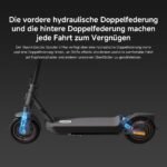 Xiaomi 5 Max E-Scooter mit Straßenzulassung, bis 60 km Reichweite, 20 km/h, 10" Luftreifen, Dual-Federung & App – Bild 2
