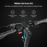 RCB EV85F E-Scooter mit Straßenzulassung, 400W Motor, 20 km/h, 8,5", bis 120 kg, Doppelstoßdämpfer & App – Bild 8
