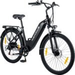 nakxus 26T1-PRO E-Bike 26 Zoll, 36V 18,2Ah Akku, 250W, 7-Gang, 90–130 km Reichweite, LCD-Display