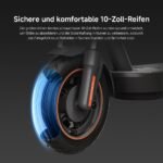 Xiaomi 5 Max E-Scooter mit Straßenzulassung, bis 60 km Reichweite, 20 km/h, 10" Luftreifen, Dual-Federung & App – Bild 3