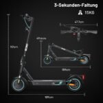 RCB EV85F E-Scooter mit Straßenzulassung, 400W Motor, 20 km/h, 8,5", bis 120 kg, Doppelstoßdämpfer & App – Bild 13