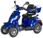 VELECO FASTER Seniorenmobil 4-Rad, 1000W, Lithium-Ionen-Akku, ElektroRoller, Blau
