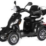 VELECO FASTER Senior Elektroroller 4-Rad mit Sitz, großer Akku-Reichweite, Mobilitätsroller für Senioren