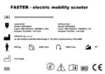 VELECO FASTER Seniorenmobil 4-Rad, ElektroRoller mit Sitz, Lithium-Akku, Grau – Bild 10