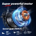 BURCHDA E-Bike mit Doppel-Motor, 95/190 Nm Drehmoment, 48V 20Ah Akku, für Damen & Herren – Bild 2