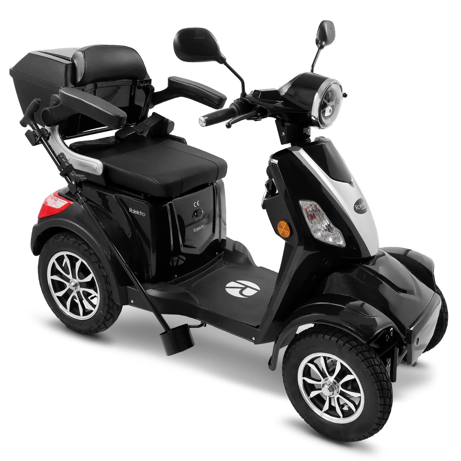 71HLvWZJVoL Rolektro E-Quad 25 V.3 Pro Elektromobil 4-Rad, 1000W, Lithium-Akku, bis 80 km Reichweite, Straßenzulassung, Schwarz – Bild 1