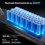 EVERCROSS EV10S MAX E-Scooter mit ABE, 500W Motor, bis 80 km Reichweite, Elektroroller für Erwachsene – Bild 3