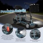 Freejoyer Seniorenmobil Elektromobil 4-Rad, klappbar, 15 km/h, kompakter Mobilitätsroller – Bild 9