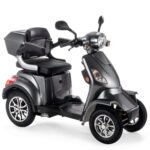 VELECO FASTER Seniorenmobil 4-Rad, ElektroRoller mit Sitz, Lithium-Akku, Grau – Bild 6