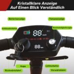 MediHoist YL-985S Elektromobil 4-Rad, 14,5 kg, bis 40 km Reichweite, Ultralight, Schwarz – Bild 8