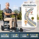 Freejoyer Seniorenmobil Elektromobil 4-Rad, klappbar, 15 km/h, kompakter Mobilitätsroller – Bild 3