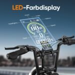URLIFE E-Bike 16" x 3.0 für Erwachsene, 250W Motor, 48V Akku, bis 100 km Reichweite – Bild 6