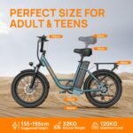 URLIFE E-Bike 20" x 3.0 Fat Tire, 48V 13Ah Akku, 250W Motor, bis 100 km Reichweite, für Damen & Herren – Bild 8