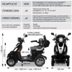 Rolektro E-Quad 25 V.3 Pro Elektromobil 4-Rad, 1000W, Lithium-Akku, bis 80 km Reichweite, Straßenzulassung, Schwarz – Bild 5