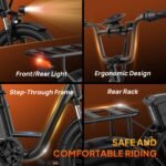 URLIFE E-Bike 20" x 3.0 Fat Tire, 48V 13Ah Akku, 250W Motor, bis 100 km Reichweite, für Damen & Herren – Bild 6