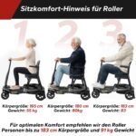 MediHoist YL-985S Elektromobil 4-Rad, 14,5 kg, bis 40 km Reichweite, Ultralight, Schwarz – Bild 9