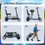 Freejoyer Seniorenmobil Elektromobil 4-Rad, klappbar, 15 km/h, kompakter Mobilitätsroller – Bild 8