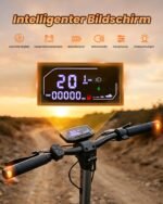 E-Scooter mit Straßenzulassung, 500W Motor, 48V, 20 km/h, bis 70 km Reichweite, 10" Offroad-Reifen & App – Bild 7
