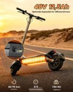 E-Scooter mit Straßenzulassung, 500W Motor, 48V, 20 km/h, bis 70 km Reichweite, 10" Offroad-Reifen & App – Bild 5