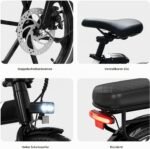 EVERCROSS Elektrofahrrad für Erwachsene, 250W E Bike,16''x 2.0/20" x 4.0 Fette Reifen, bis zu 25KM/H & 60-100km Reichweite, Abnehmbare Batterie, Berg Schnee Elektro Offroad Fahrrad