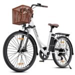 Qekud E-Bike 26 Zoll, 36V 13Ah Akku, 250W Motor, bis 100 km Reichweite, Hybrid-Modus & Display