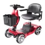 Serianie Faltbares Seniorenmobil, klappbares Elektromobil, 4-Rad, bis 150 kg Tragkraft