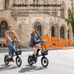ENGWE Zip Faltbares E-Bike, 16,9 kg leicht, bis 120 km Reichweite im PAS-Modus, kompaktes City-E-Bike – Bild 6