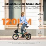 ENGWE Zip Faltbares E-Bike, 16,9 kg leicht, bis 120 km Reichweite im PAS-Modus, kompaktes City-E-Bike – Bild 5