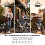 Qekud E-Bike 26 Zoll, 36V 13Ah Akku, 250W Motor, bis 100 km Reichweite, Hybrid-Modus & Display – Bild 8