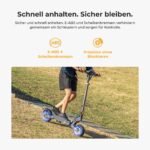 Ausom L1 E-Scooter mit ABE, 500W, bis 90 km Reichweite, 20 km/h, Dual-Federung & Scheibenbremsen – Bild 6