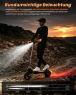 E-Scooter mit Straßenzulassung, 500W Motor, 48V, 20 km/h, bis 70 km Reichweite, 10" Offroad-Reifen & App – Bild 8
