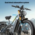 BURCHDA E-Bike mit Doppel-Motor, 95/190 Nm Drehmoment, 48V 20Ah Akku, für Damen & Herren – Bild 6