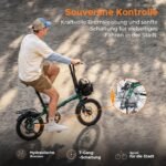 ENGWE Zip Faltbares E-Bike, 16,9 kg leicht, bis 120 km Reichweite im PAS-Modus, kompaktes City-E-Bike – Bild 7