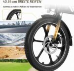 EVERCROSS Elektrofahrrad für Erwachsene, 250W E Bike,16''x 2.0/20" x 4.0 Fette Reifen, bis zu 25KM/H & 60-100km Reichweite, Abnehmbare Batterie, Berg Schnee Elektro Offroad Fahrrad