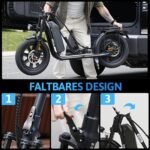 iScooter F7 E-Scooter mit Straßenzulassung, 500W, 36V 20,8Ah, 16×3" Fat Tire, bis 100 km Reichweite & App – Bild 3