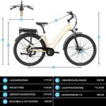 Maxtron Urban7 E-Bike 28", 250W Pedelec, 36V 12,8Ah Akku, bis 70 km Reichweite, Tiefeinsteiger – Bild 9